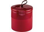 Aufbewahrungsdose KLEINE WOLKE "Deep", granat, B:9cm H:10cm T:8,4cm, Keramik, Aufbewahrungsboxen, Wattedose aus Keramik
