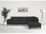 Ecksofa OTTO HOME "OLAND L-Form, B: 289 cm, Skandi-Design", grau (anthrazit), B:289cm H:85cm T:210cm, 100% Polyester, Sofas, Ecksofa, Struktur, Flachgewebe, Luxus-Microfaser, Boucle