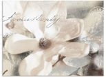 Wandbild ARTLAND "Magnolie_Detail", weiß (farbe bild(er): weiß), B:120cm H:90cm, Bilder, als Alubild, Leinwandbild, Poster in verschied. Größen