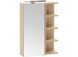 Spiegelschrank SCHILDMEYER "Piazza, Breite 49,7 cm", eiche hell, B:49,7cm H:74,8cm T:16cm, FSC-zertifizierter Holzwerkstoff, Schränke, Spiegelschrank, Made in Germany