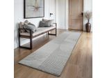 Teppich THE CARPET "Everest", grau, B:80cm H:14mm L:150cm, Polypropylen, Teppiche, Teppich, moderner Wohnzimmer Teppich hohe Flordichte
