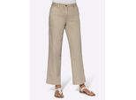 7/8-Jeans INSPIRATIONEN, Damen, Gr. 24, Kurzgrößen, beige (sand), 96% Baumwolle, 4% Elasthan, unifarben, lang, Jeans