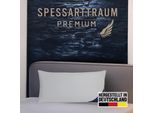 3-Kammer-Kopfkissen SPESSARTTRAUM "Premium", weiß, B:40cm L:80cm, Bezug: 100% Baumwolle. Füllung Außenkammer: 100% Gänsedaunen. Füllung Innenkammer: 100% Gänsefeder, Kopfkissen, gute Stützkraft, Seitenschläfer & Rückenschläfer