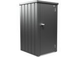 Mehrzweckschrank BIOHORT "Julia Gr. L, verschiedene Farben", dunkelgrau, metallic, B:77,7cm H:140,2cm T:87cm, Stahl, Schränke, Mehrzweckschrank, 77,7x 140,2x 87 cm, Terrassenschrank für kleine Außenflächen