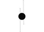 EGLO LED Deckenleuchte "VENTICELLO Deckenlampe - Alu - LED;LED - 20W;0,91W - IP20", schwarz-weiß (schwarz), 2, H: 5,5cm, 1 Stk., Leuchten, Wohzimmerlampe, Esszimmerlampe, Flur, Schlafzimmer, L75 x B20 x H5,5cm, LED Deckenleuchte