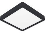 EGLO Aufbauleuchte "Fueva 6-Z Deckenlampe, ZigBee, App und Sprachsteuerung, Badlampe, IP44", schwarz, 1, H: 2,5cm, 1 Stk., Leuchten, Aufbauleuchte - L22 x B22 x H2,5 cm - schwarz - 10,5W inkl.