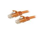 StarTech.com 3m CAT6 Ethernet Cable, 10 Gigabit Snagless RJ45 650MHz 100W PoE Patch Cord, CAT 6 10GbE UTP Network Cable w/Strain Relief, Orange, Fluke Tested/Wiring is UL Certified/TIA - Category 6 - 24AWG (N6PATC3MOR)