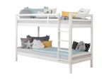 Mid.you Etagenbett , Weiß , Holz , Kiefer , vollmassiv , Höhe ca. 16 cm , 90x200 cm , nur für Rollroste geeignet , Babymöbel & Kindermöbel, Kinderzimmer & Jugendzimmer, Stockbetten