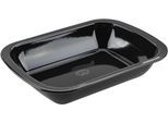 Auflaufform "Back-Idee Kreativ, aus Emaille", schwarz, B:34,5cm L:7cm T:25,5cm, Emaille, DR. OETKER KÜCHENHELFER, Auflaufformen, Auflaufform, hitzebeständig bis 400C, schnitt- und kratzfest, induktionsgeeignet