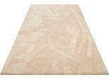 Teppich WECON HOME BASICS "Vanessa" Gr. 1, beige, B:70cm H:20mm L:140cm, Kunstfaser, Teppiche, Teppich, besonders weich durch Mikrofaser, Wohnzimmer