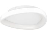 EGLO Deckenleuchte "Lortello Deckenlampe, dreieckige Bürolampe, Metall und Kunststoff", weiß, 1, Ø 35cm H: 7,5cm, 1 Stk., Leuchten, Wand-/Deckenleuchte - H7,5 x Ø35 cm - weiß - 12W inkl., Deckenleuchte