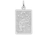 Sternzeichenanhänger JOBO "Sternzeichen eckig mit Sternbild 20 mm", silber 925, Schmuckanhänger, Damen, Schütze, Silber 925 (Sterlingsilber), 925 Silber rhodiniert