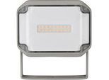 Brennenstuhl LED Aussenstrahler AL 1050, 10W, 1010 lm, IP44, Aluminium, 3000K, 40x124x93 mm, grau