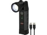Brennenstuhl LED Arbeitsleuchte TL 1000 ACW, 1000 Lumen, stufenloser Fokus, klappbarer Kopf, USB C/Wireless Ladefunktion