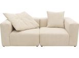 2-Sitzer HOME AFFAIRE "Gerrid", beige (creme), B:216cm H:69cm T:108cm, 100% Polyester, Sofas, im Cordbezug, bestehend aus zwei Eckelementen