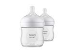 Babyflasche PHILIPS AVENT "Philips Avent Natural Response Flasche", Baby, Gr. 125ml, transparent, Kunststoff, Silikon, Trinkflaschen Babyflasche