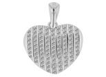 Kettenanhänger ADELIA´S "stilvoller Herz Anhänger aus 925 Sterling Silber", silber, Schmuckanhänger, Damen, Silber 925 (Sterlingsilber), Kettenanhänger