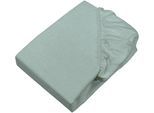 Bettlaken SETEX "Feinbiber Melange Spannbetttuch", grün (salbei), B:100cm L:200cm, Feinbiber, Obermaterial: 90% Baumwolle, 10% Polyester, Bettlaken, Spannbettlaken, Melange-Effekt: Tiefe, Lebendigkeit, interessante Optik für das Auge