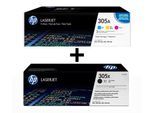 HP Original 305A/305X Toner - 4er Multipack (CF370AM, CE410X)