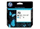 HP Original 70 Druckkopf schwarz matt cyan 130ml (C9404A)