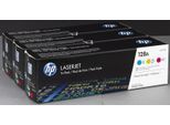 HP Original 128A Toner Tri-Pack cyan, magenta, gelb 1.300 Seiten (CF371AM)