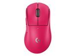 Logitech G Pro X Superlight 2 DEX kabellose/kabelgebundene ergonomische Maus - pink