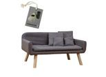 Rohrschneider Hundesofa Chicago mit Gratis-Beigabe grau