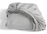 Spannbettlaken CINDERELLA "Cinderella Jersey, für Matratzen bis 25 cm Höhe", grau, B:180cm, Jersey, Obermaterial: 100% Baumwolle, Bettlaken, Spannbettlaken, für Matratzen bis 25 cm Höhe