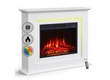 BALDERIA Elektrokamin Finn - Standkamin mit Heizung 2000 W, weiss