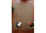 Teppich WECON HOME "Monoq", braun (natur), B:160cm H:12mm L:220cm, Polypropylen, Teppiche, Teppich, Flachgewebe, wetterfest, Retro Design, robust, In- & Outdoor Teppich