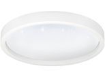 EGLO Deckenleuchte "Montemorelos-Z Deckenlampe, ZigBee 3.0, Kristall-Effekt, Flurlampe", weiß, 1, Ø 42cm H: 5cm, 1 Stk., Leuchten, Wand-/Deckenleuchte - H5 x Ø42 cm - weiß - 17,8W inkl., Deckenleuchte