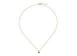 Kette mit Anhänger JOBO "Goldkette 45 cm", gold (braun), Halsketten, Damen, Gelbgold 585, L: 45, 585 Gold mit Rauchquarz