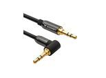 Wozinsky AUX Cable Angled (Male-Male) Mini Jack Cable 1.5m Black