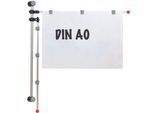 MAUL Planhalter 132 cm Wandmontage silber