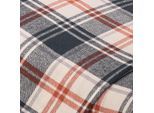Baumwoll-Flanell "Karo", rot/blau