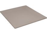 Spannbettlaken CINDERELLA "Basic Topper", grau (taupe), B:90cm L:210cm, Renforcé, Obermaterial: 100% Baumwolle, Bettlaken, Spannbettlaken, für Topper