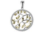 Kettenanhänger ADELIA´S "trendiger Schmuck Anhänger aus 925 Sterling Silber", gold, Schmuckanhänger, Damen, Silber 925 (Sterlingsilber), Kettenanhänger