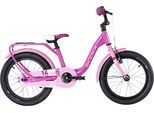 Kinderfahrrad S’COOL "S'COOL niXe 16-1S - Pink/Baby Pink" Gr. 24, pink, baby pink, Fahrräder, Kinder, 24cm, 16 Zoll (40,64cm), Stützräder montierbar