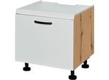 Unterschrank EXPRESS KÜCHEN "ARTA", weiß, B:60cm H:207cm T:58cm, Holzwerkstoff, Schränke, Unterschrank, vormontiert