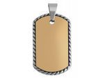 Kettenanhänger ADELIA´S "trendiger Schmuck Anhänger aus Edelstahl", gold, Schmuckanhänger, Damen, Edelstahl, Kettenanhänger
