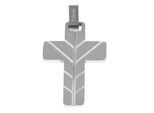 Kettenanhänger ADELIA´S "hochwertiger Kreuz Anhänger aus Edelstahl", schwarz, Schmuckanhänger, Damen, Edelstahl, Kettenanhänger