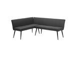 Essbank OTTO HOME "Ianna", anthrazit, schwarz, B:190.139cm H:82cm T:62cm, 100% Polyester, Sitzbänke, Essbank, schwarze Metallbeine, pflegeleichtem Webstoff Bezug, Breite 193 cm