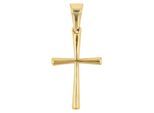 Kettenanhänger ADELIA´S "stilvoller Kreuz Anhänger aus Edelstahl", gold, Schmuckanhänger, Damen, Edelstahl, Kettenanhänger