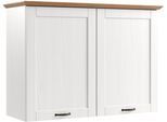 Hängeschrank HOME AFFAIRE "Teramo", weiß, honig, B:105cm H:75cm T:37cm, Massivholz, Schränke, Hängeschrank, Breite 105 cm, 2 Holztüren, 1 Einlegeboden