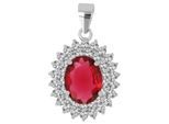Kettenanhänger ADELIA´S "hochwertiger Schmuck Anhänger aus 925 Sterling Silber", blau, Schmuckanhänger, Damen, Silber 925 (Sterlingsilber), Kettenanhänger