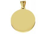 Kettenanhänger ADELIA´S "moderner Schmuck Anhänger aus Edelstahl", gold, Schmuckanhänger, Damen, Edelstahl, Kettenanhänger