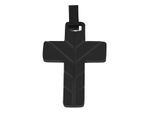 Kettenanhänger ADELIA´S "hochwertiger Kreuz Anhänger aus Edelstahl", schwarz, Schmuckanhänger, Damen, Edelstahl, Kettenanhänger
