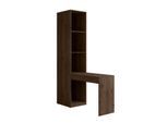 Regal HOME AFFAIRE "RIMINI mit Schminktisch und Spiegel, wahlweise mit/oder Beleuchtung", braun, B:46,4cm H:220,5cm T:146cm, Melamin, Regale, Regal, passend zum Kleiderschrank dieser Serie, B/T/H: 46/146/220,5 cm