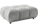 Polsterhocker HOME AFFAIRE "Cozy Bubble, mit eleganter Steppung, weich gepolstert, 108x73 cm", grau (light, grau), B:108cm H:41cm T:73cm, 100% Polyester, Hocker, Polsterhocker, passend zum Sofa und dem drehbaren Sessel der Graceland-Serie