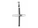 Kettenanhänger ADELIA´S "moderner Kreuz Anhänger aus 925 Sterling Silber", silber, Schmuckanhänger, Damen, Silber 925 (Sterlingsilber), Kettenanhänger